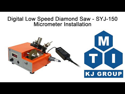 Digital Low Speed Diamond Saw with 4" Cutting Blades & Complete Accessories - SYJ150