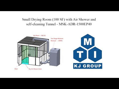 Movable Small Dry Room (100 SF) With Self-Cleaning Tunnel-MSK-ADR-1500EP40-LD