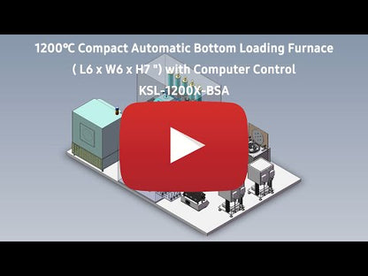 1200 Compact Automatic Bottom Loading Furnace ( L6 x W6 x H7 ") with Computer Control - KSL-1200X-BSA