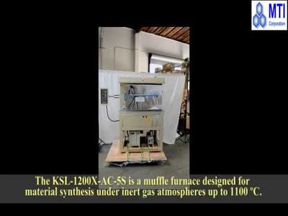 5 Side Heating Atmosphere Controlled Muffle Furnace (1200°C - 16"x16"x 16" 64 L) - KSL-1200X-AC-5S