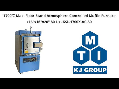 1700ºC Max. Floor-Stand Atmosphere Controlled Muffle Furnace (16"x16"x20" 80 L ) - KSL-1700X-AC-80