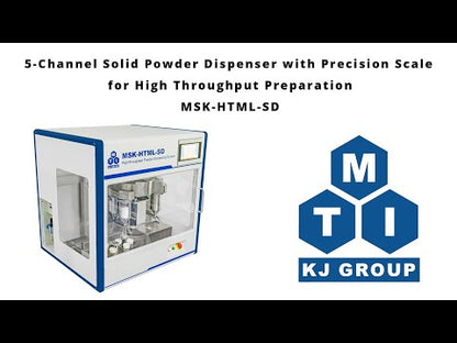 5-Channel Solid Powder Dispenser with Precision Scale for High Throughput Preparation - MSK-HTML-SD