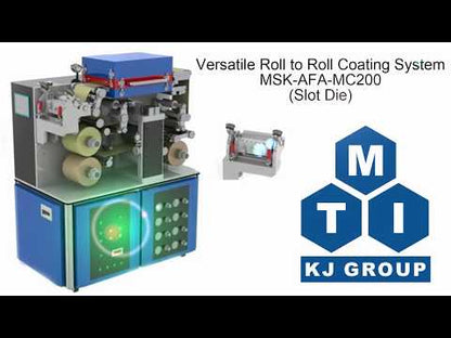 Small Roll to Roll Coater w/ Optional Coating: Blade, Slot Die, Micro Gravure & Laminating - MSK-AFA-MC200-LD