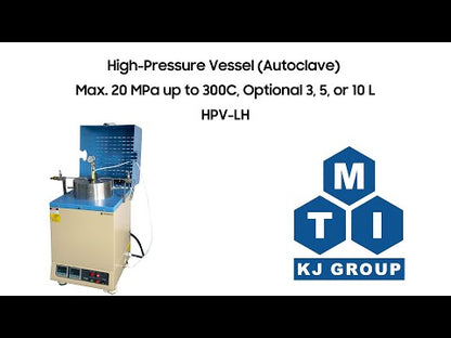 High-Pressure Vessel (Autoclave) Max. 20 MPa up to 200C, Optional 3, 5, or 10 L - HPV-LH