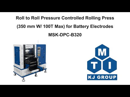 100T Max. Pressure Controlled Rolling Press (D320 x W350 mm ) W/ R2R Option - MSK-DPC-B320