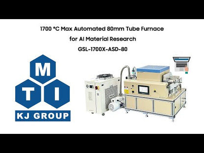 1700 °C Max Automated 80mm Tube Furnace for AI Material Research - GSL-1700X-ASD-80