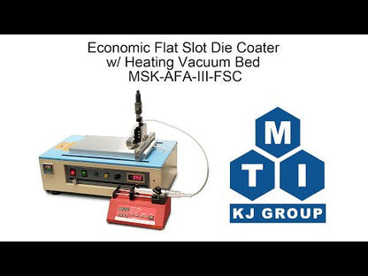 Economic Flat Slot Die Coater (optional 50 or 100mm Width) w/ Heating Vacuum Bed - MSK-AFA-III-FSC