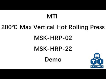 200C Max 4"W Vertical Hot Rolling Press w/ Dual Temperature Control (Ar Gas compatible) - MSK-HRP-02