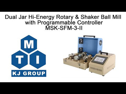 Dual Shaft Programmable Rotary & Shaker Ball Mill w/ 4 Jars - MSK-SFM-3-II