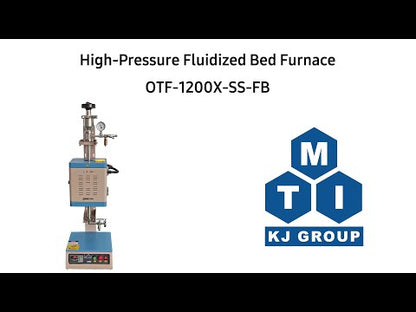 Hi-Pressure Fluidized Bed Furnace/ Reactor ( 3 bar @1100oC) w/ 1ID Super-Alloy Tube - OTF-1200X-S-SB