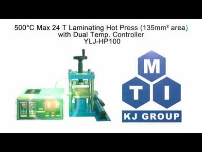 500°C or 750°C 24T Laminating Hot Press (135x135 mm) with Dual Temp. Controller-YLJ-HP100-XX