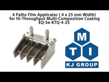 4 Paths Film Applicator ( 4 x 25 mm Width) for Hi-Throughput Multi-Composition Coating - Se-KTQ-4-25