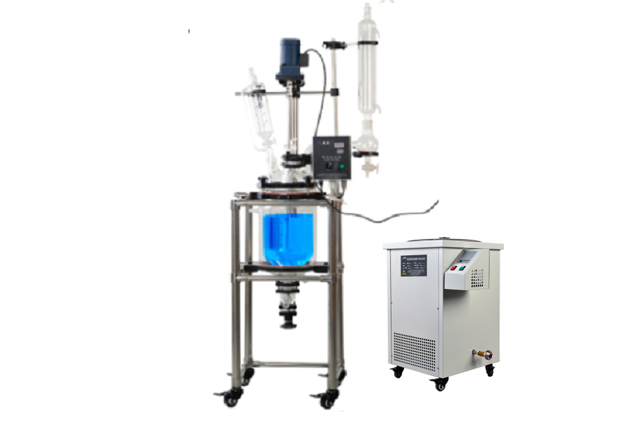 10L or 20L Glass Reactor with Optional PTFE Stirring Blade & 200oC Oil Bath - RG- LXX