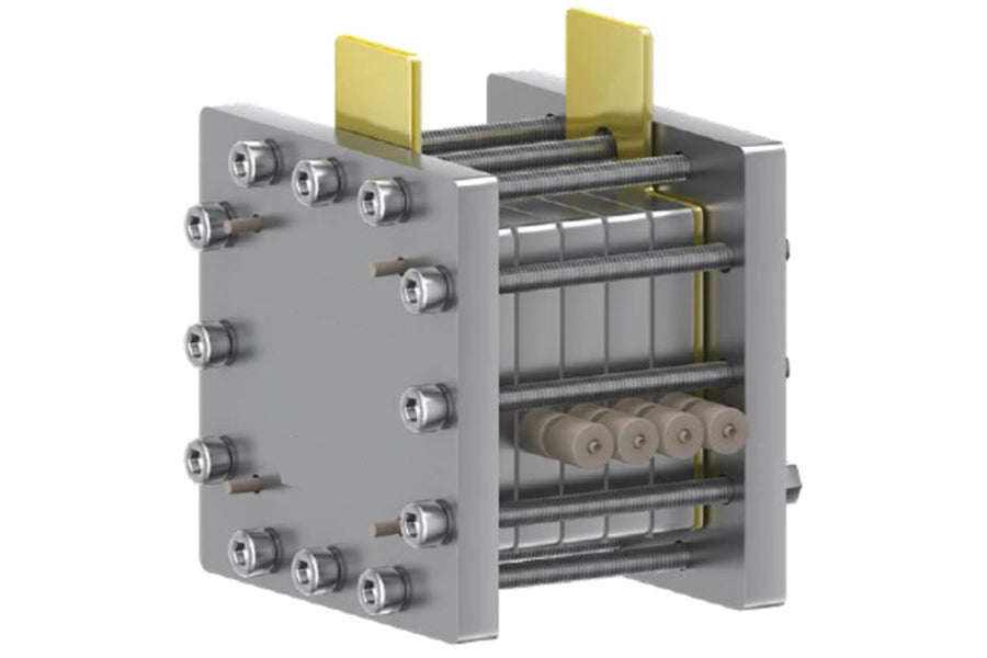 Redox Flow Battery & Electrolyzer Testing Cell Stack with Ti Plates an ...