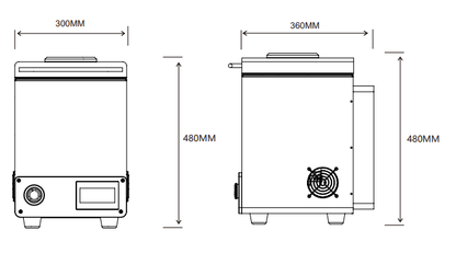 Six Containers (30mL) Hi-Throughput Vacuum Planetary Centrifugal Mixer - MSK-PCV-30