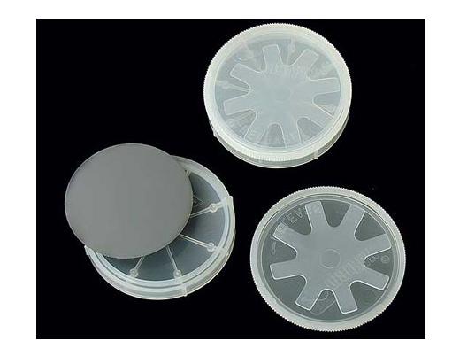 2.5" Diameter Single Wafer Carrier Box - including Container, Cover & Spring - 8 sets/pck - SP5-S25