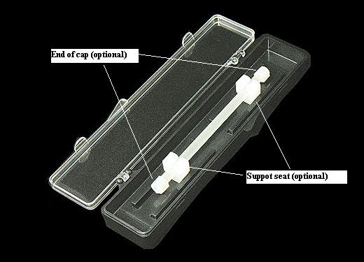 Smart Carrying Box for Laser Rod selectable from diameter 3 - 8 mm upto 160 mm length - SP8-19038-T/BK