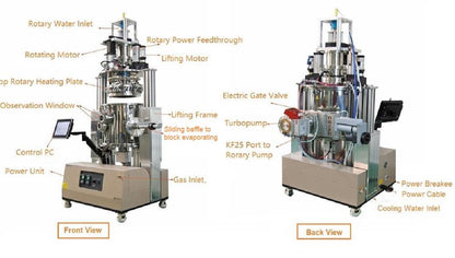 950°C Max CSS and RTP Furnace With Rotating Holder for 12" Wafer - OTF-1200X-RTP-II-CSS-300