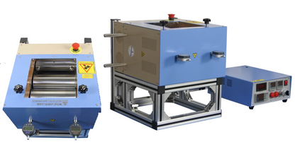 8" Width PTFE Rolling Press w/ Digital Pressure Display for Lithium Lamination - MSK-HRP-04C-PTFE