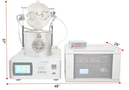 Plasma Sputtering Coater in Glovebox with 3 Sputtering Heads and RF/DC Power Supplies - VTC-600-3HD-GB