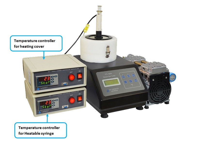 Hi-Speed Spin Coater (10K rpm & 5" max) w/ Optional Heating or UV Cover up to 200°C- VTC-100PA