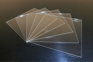 BK7 (Schott) glass substrates 25.4mm x 25.4 mm x 0.5 mm, Surface Quality: (60/40) - BK7Glass252505S2optUS