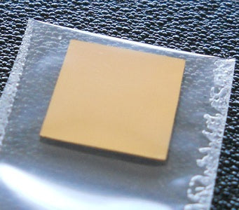 Au (Gold) Single Crystal Substrate: <111>, 10x10x0.5 mm, 1 side polished