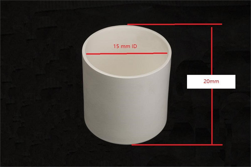 Y2O3 Crucible: 18 OD x 15 ID x 20 H, mm ( 4 ml ) for Ti Alloy - CY18D20H