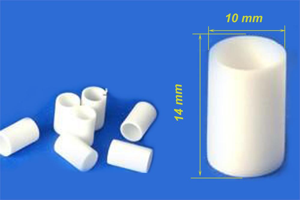 Alumina Crucible: 10 mm OD x 14 mm H for Thermal Analysis (Setaram) - EQ-TA1014