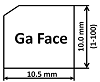 GaN -Single Crystal Substrate,N-type, (0001), 10x10.5x0.3 mm , 2SP