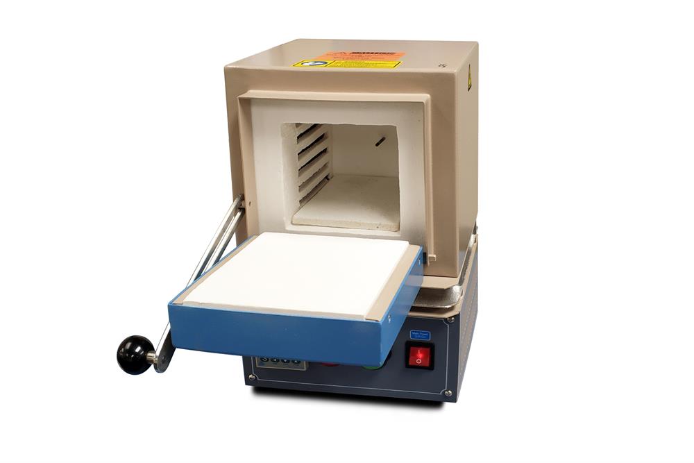 1100C Compact Muffle Furnace (4"x4"x5") w/ Programmable Temp. Controller - KSL-1100X-S-UL-LD