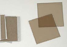 Highest Grade Mica Sheets, 15mm x 15mm (0.59'' x 0.59"), 0.15 to 0.177mm (0.006-0.007") thick, 10/pkg