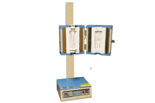 1200°C Vertical Split-able Furnace for DIY Tubular Reactor (1- 2" Dia.) w/ Temperature Controller - OTF-1200X-SVN