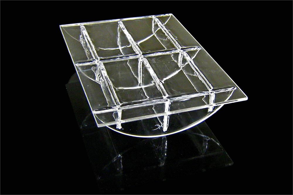 Quartz Platform (8.6'' L x 6.4'' W x 2'' H) for Placing Samples - EQ-QF-0806