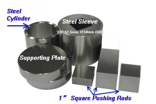 1" Square Dry Pellet Pressing Die - EQ-Die-25S