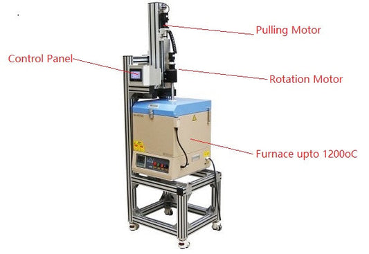 1200 ??C Max. Top Seeded Solution Growth (TSSG) Furnace - VTF-1200X-TSSG