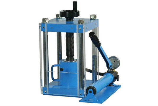 24T Lab Press with Separable Hydraulic Pump & Safety Cover - YLJ-24TS