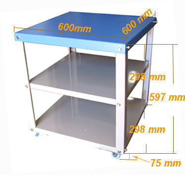 600 x 600mm Heavy Duty Mobile Cart for Tube and Box Furnaces - EQ-FM-Cart-66