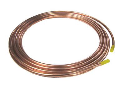 Copper Coil (tube), 1/4" OD x 20 ft - EQ-Cu-coil-1/4-20f-LD