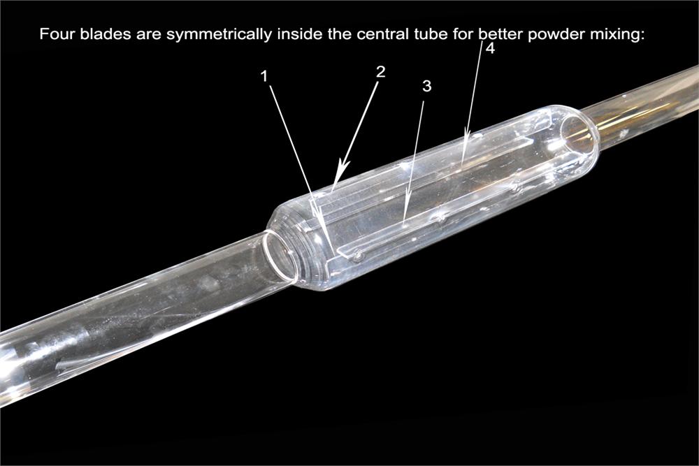 2" Quartz Tube (Non-Centered Heating Area) for MTI Dual-Zone Rotary Tube Furnace - EQ-QZTube-R2-N