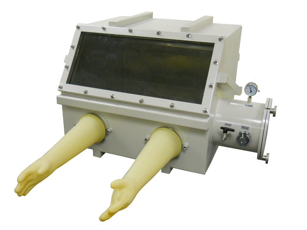 Benchtop Vacuum Glove Box (31"x 26" x 28") with Airlock and vacuum Flange & Gauge - VGB-3