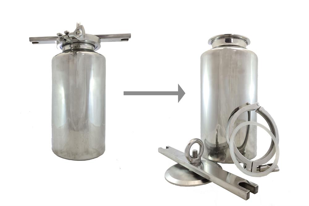 Stainless Steel Tank (5 L) for 3D Movement Dry Powder Mixer SYH-5